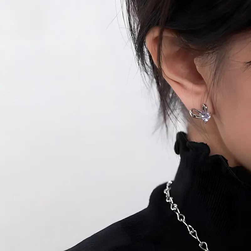 BLESSED BULLET Alloy Stud Earrings Women's-2