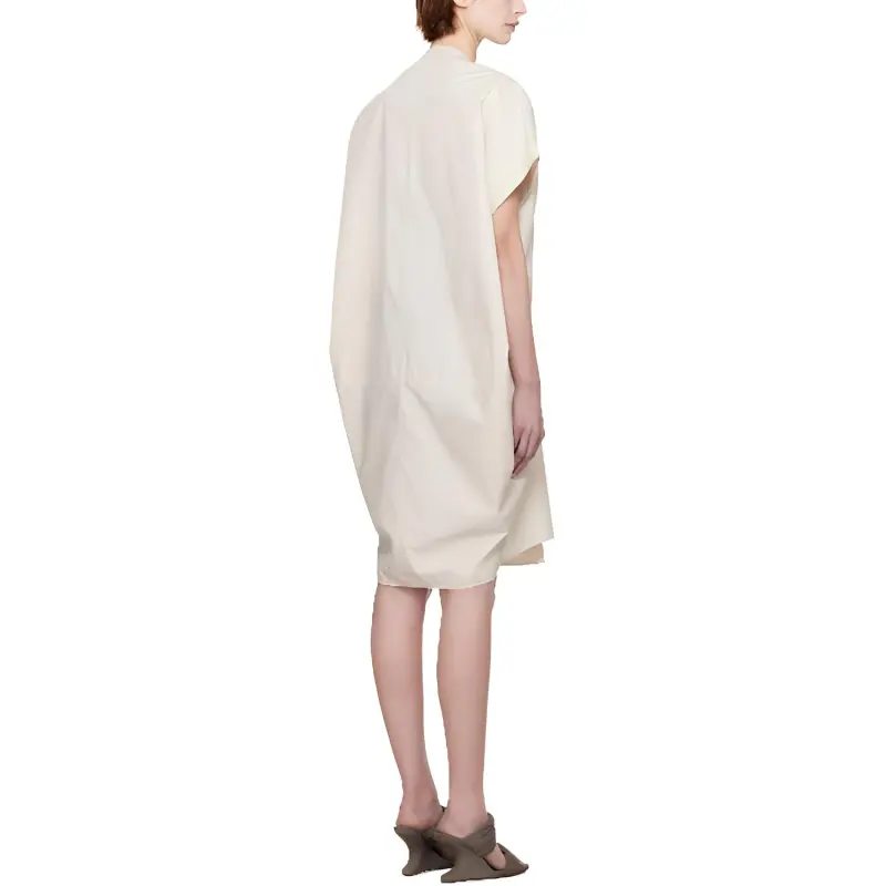 RICK OWENS/RO Short Sleeved Dresses Women's Ecru-1