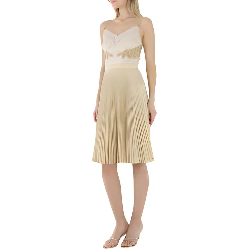 Burberry FW23 Slip Dresses Women's Beige-2