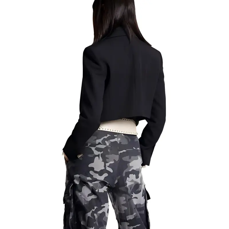 DSQUARED 2 Single Breasted Tailored Cropped Blazer-2