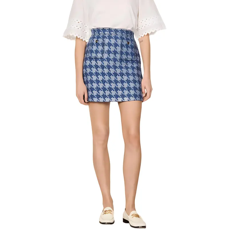 Sandro Casual Short Skirts Women's Blue-1