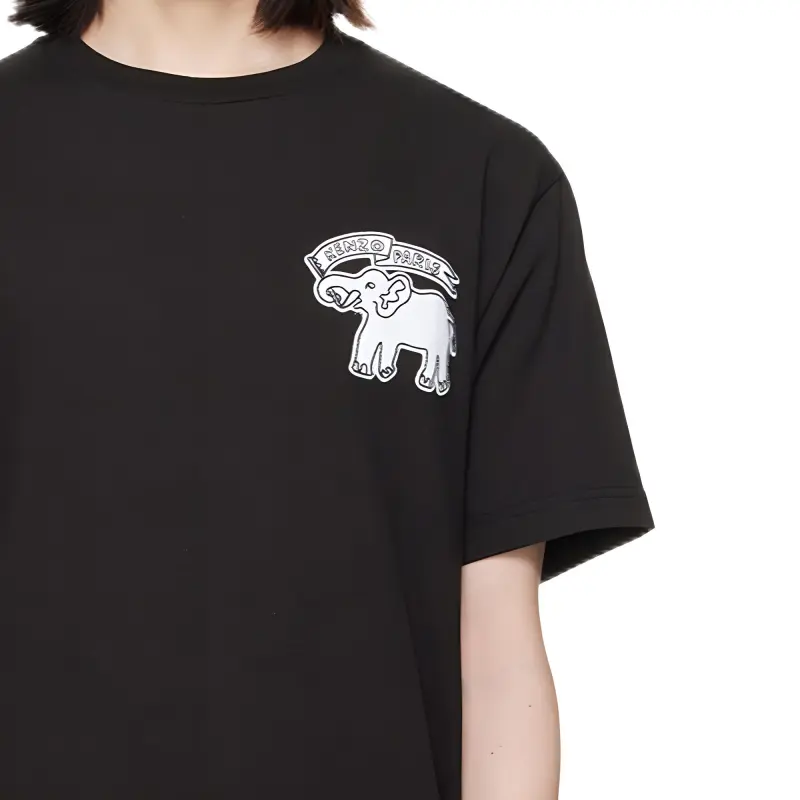 KENZO Elephant Flag Classic Crewneck T Shirt-5
