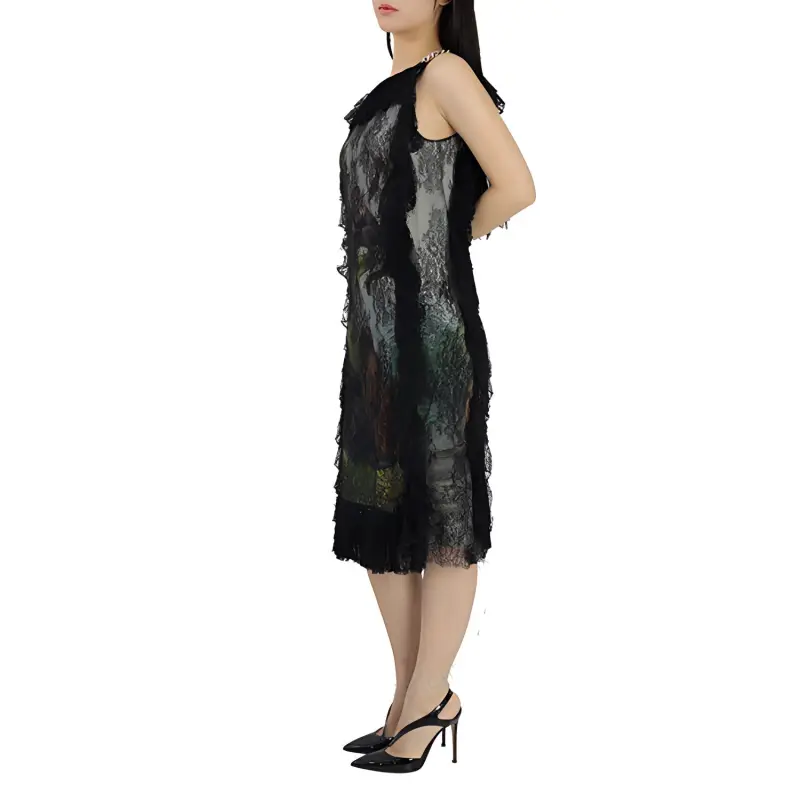 Burberry Sleeveless Dresses Women's Black-4