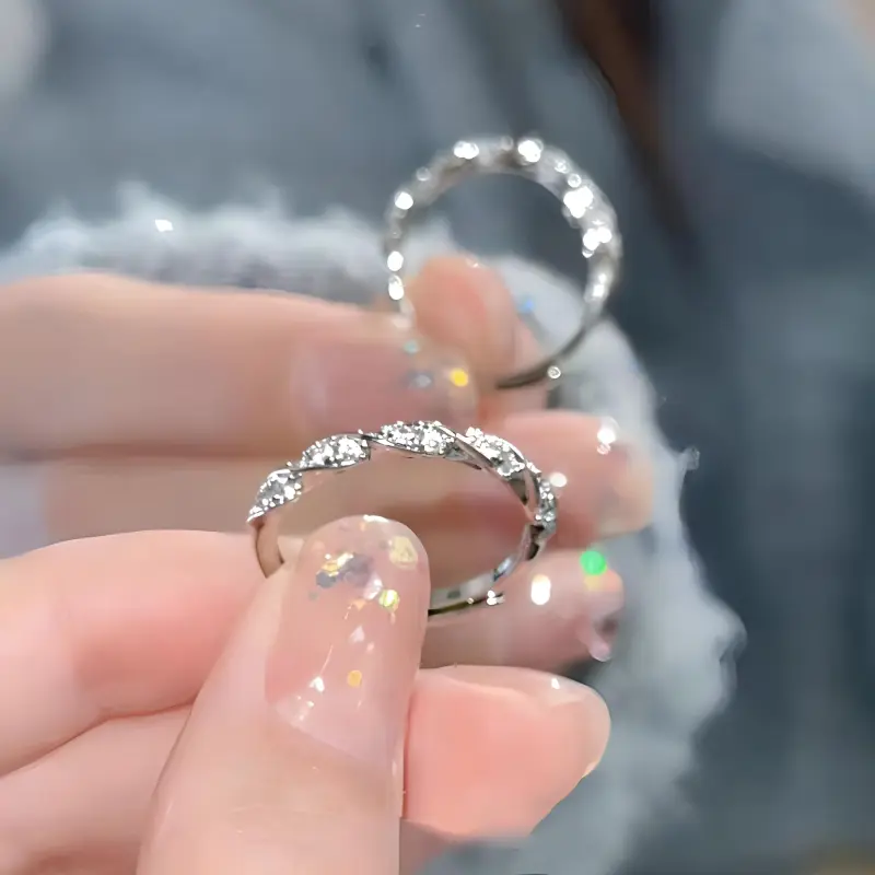 JESCAKOO 925 Sterling Silver Rings Women's-2
