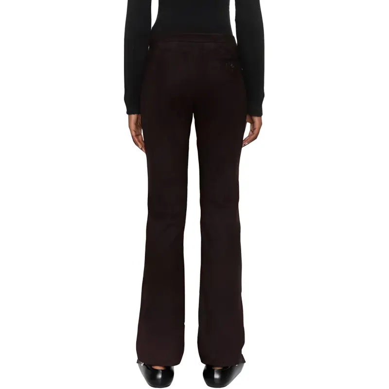 THEORY Flared Leather Trousers-2