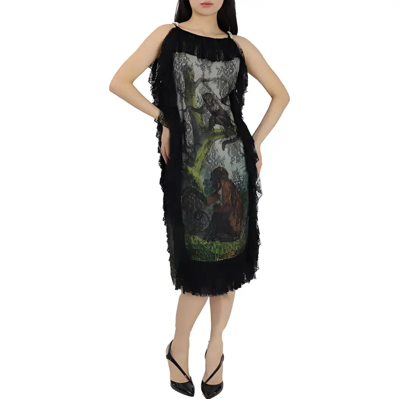 Burberry Sleeveless Dresses Women's Black-1