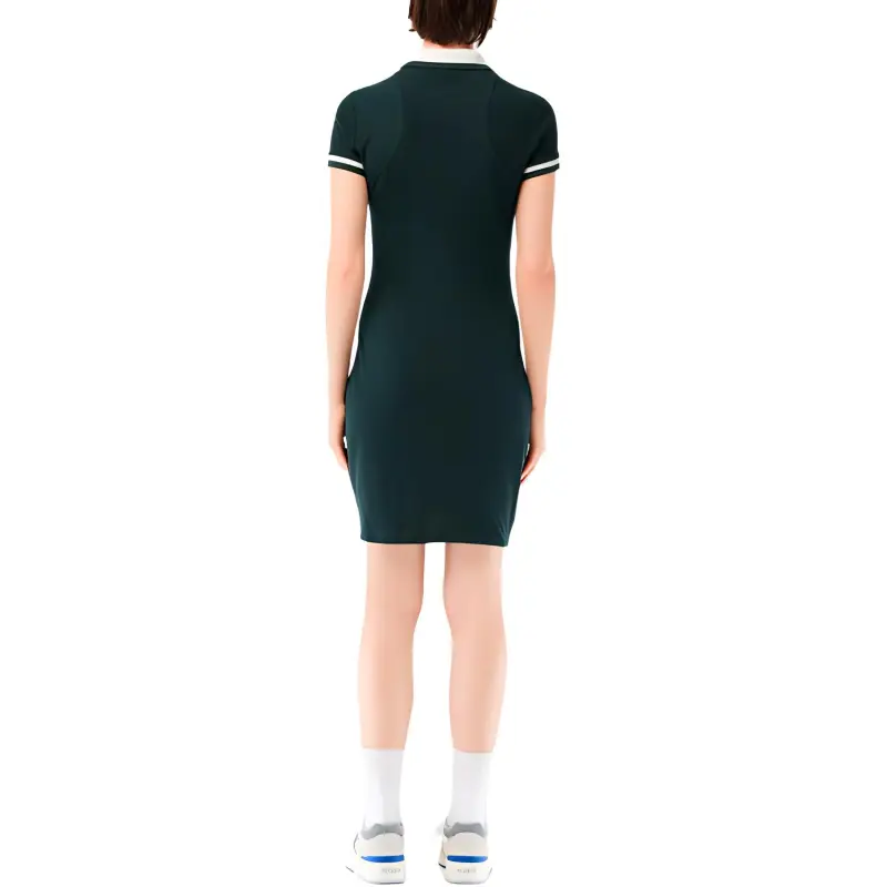 LACOSTE Short Sleeved Dresses Women's Green-1