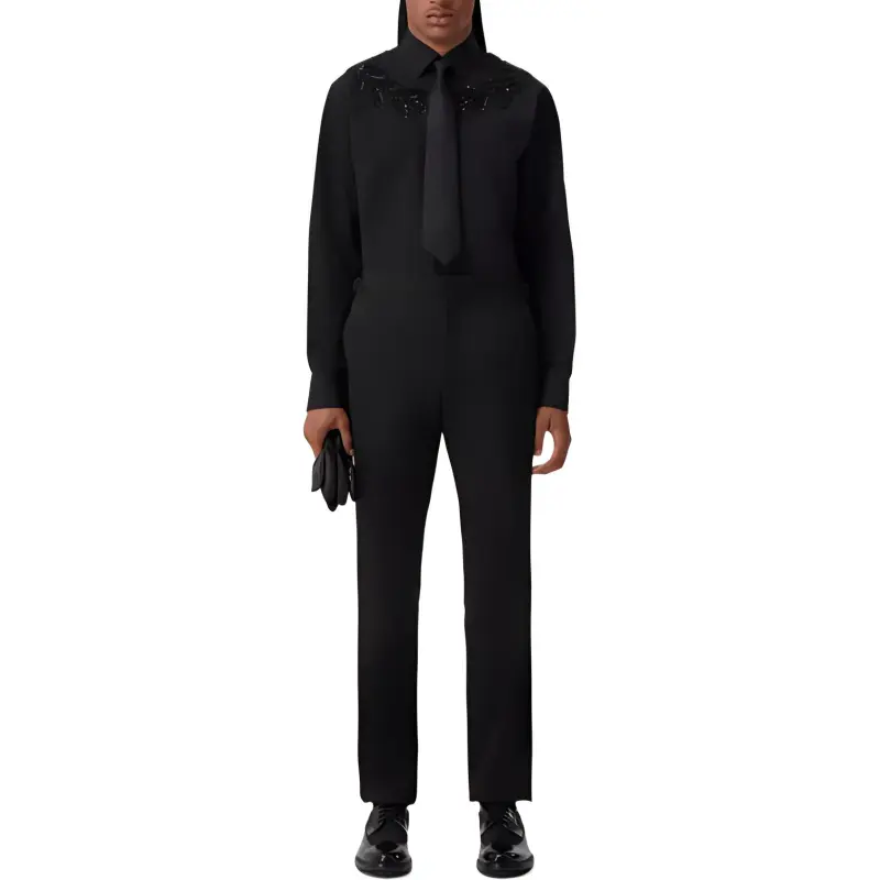 Burberry Evening wear SS23 Shirt Men's Black-2