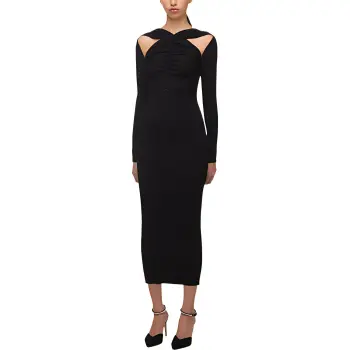 Self portrait Long Sleeved Dress Women's Black