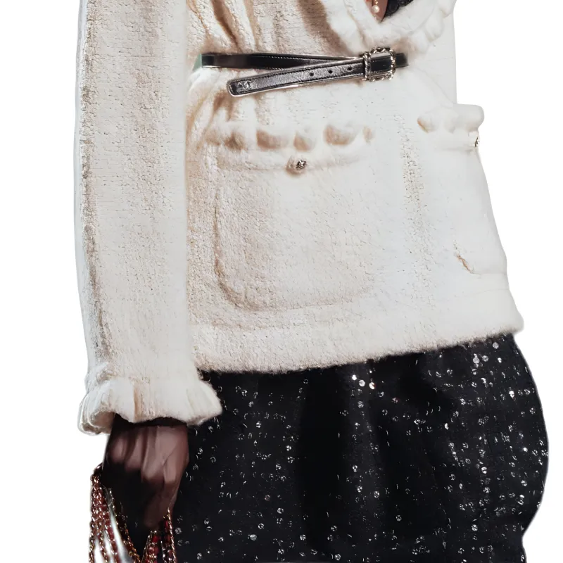 CHANEL FW24 Cashmere Sweater Women's Ivory-3