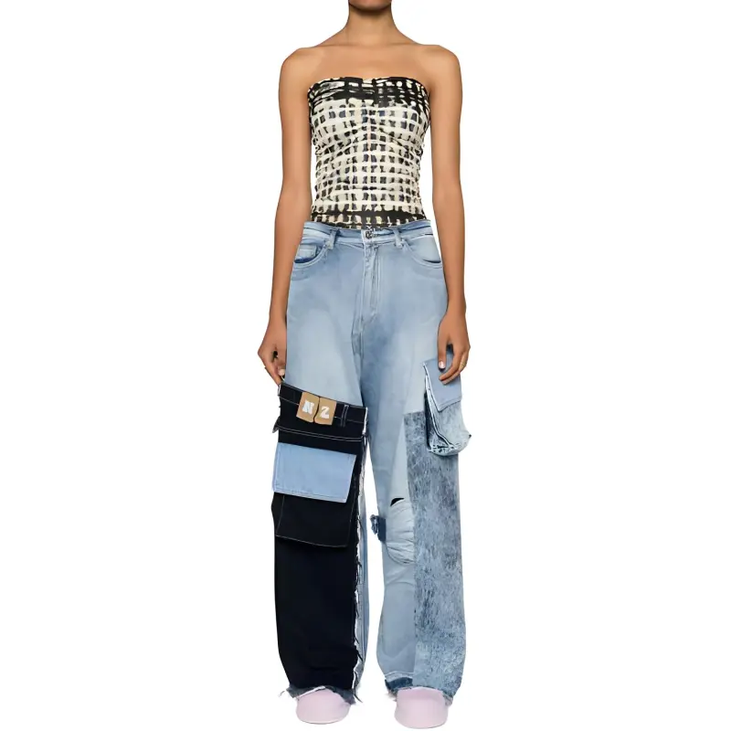 Marine Serre Jeans Unisex Blue-3