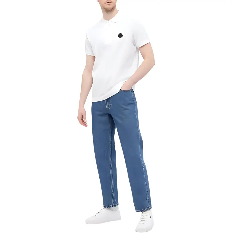 Moncler Polo Shirts Men White-1