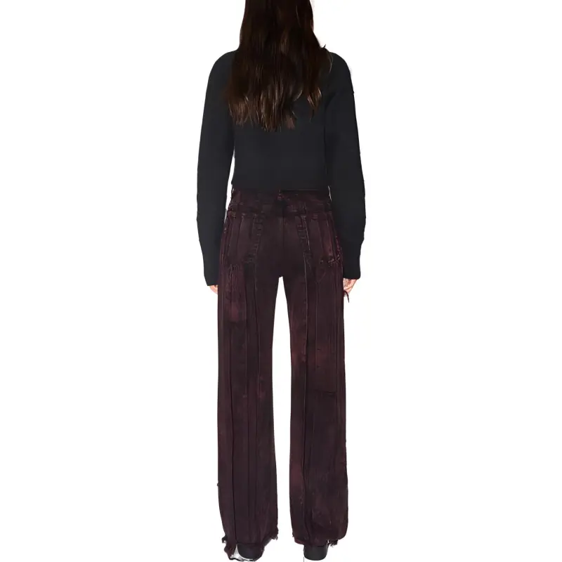 Acne Studios Jeans 2021F Women's Burgundy-2