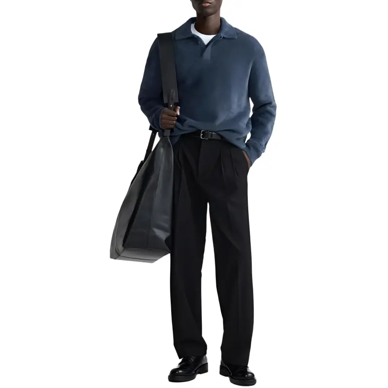 ZARA Polo Shirts Men Blue-3