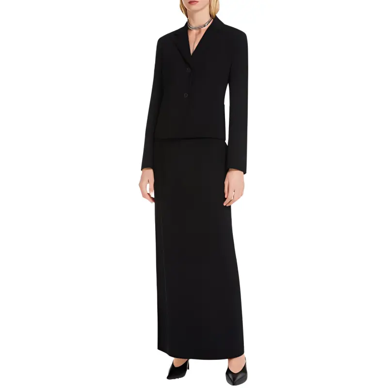 MaxMara Studio Casual Long Skirt Women's Black-2