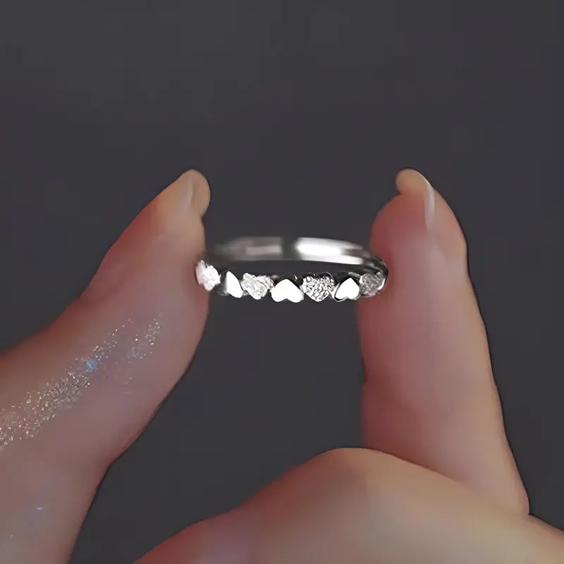 YUOFFICIAL S990 Sterling Silver Open And Adjustable For Everyday Elegant Minimalist Style Individual Rings Women's-4