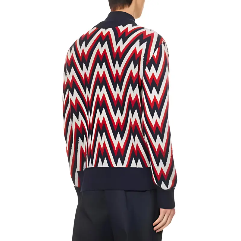 Moncler Sweater Men's Red Black-1