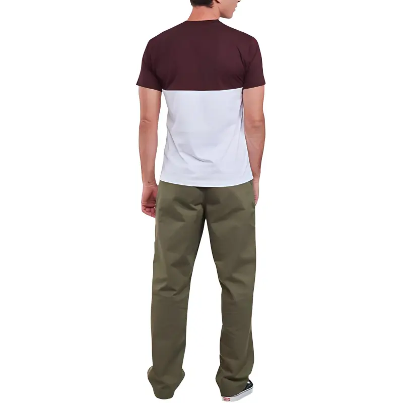 Vans T Shirts Men Red Brown-3