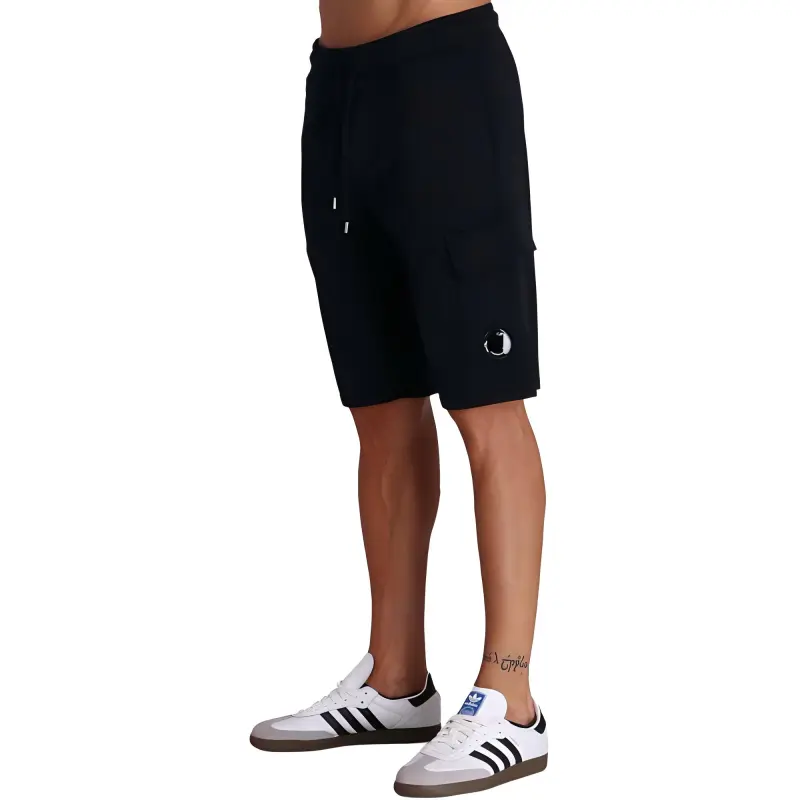 C.P. Company Lens detail Fleece Track Shorts-2