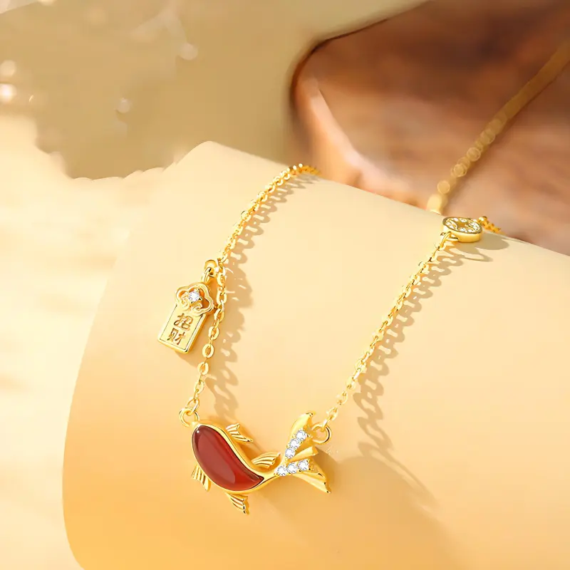 LUXLINE Agate Necklaces Women's-2