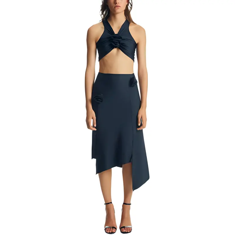 COPERNI High Waisted Asymmetric Midi Skirt-3