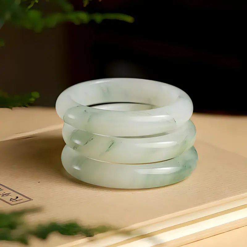 Seven Little Craftsmen Tianshan Jade Bangles Women's-1
