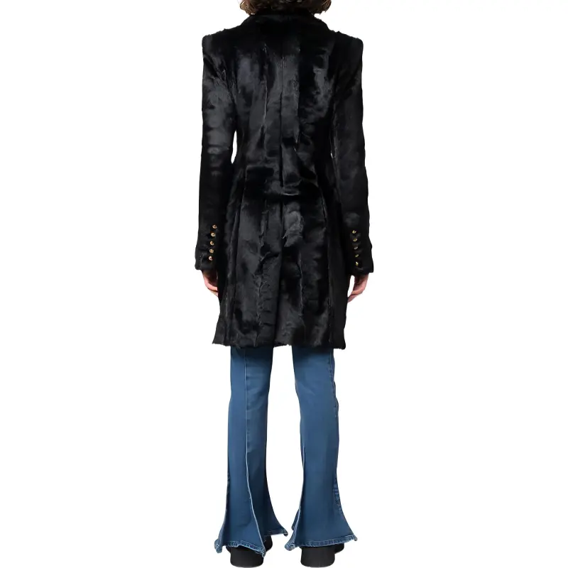 BALMAIN Velvet Jackets Women's Black-2