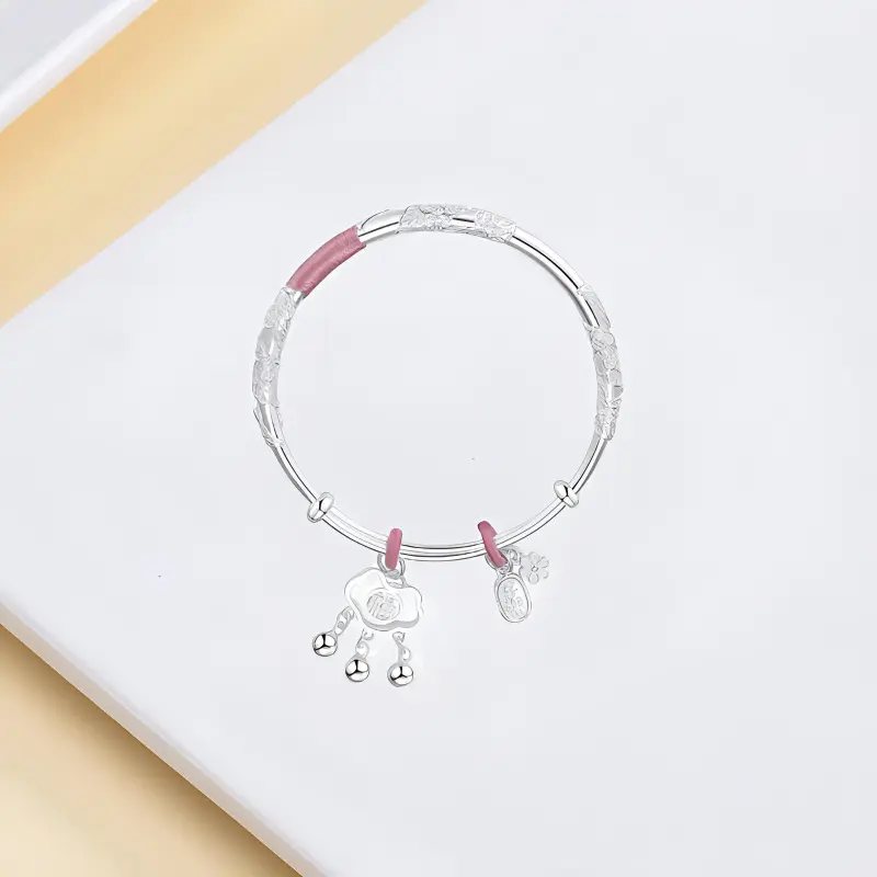 Bailijin S999 Fine Silver Sterling Silver Bracelets Unisex-1