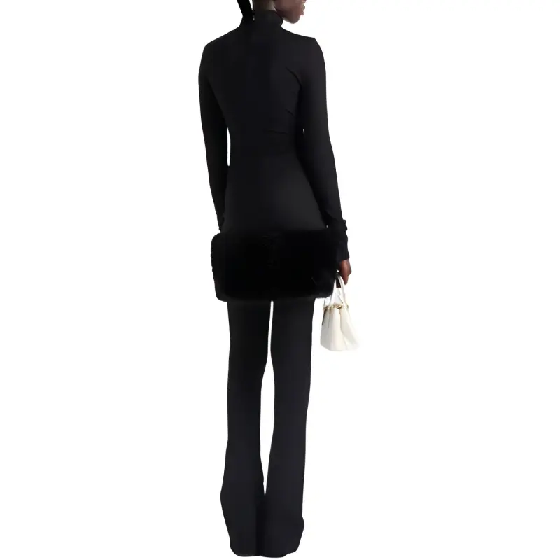 PRADA Long Sleeved Stretched Jersey Dress-2
