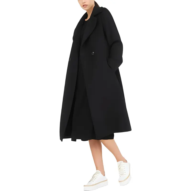 MaxMara Studio Coats Women's Black-1