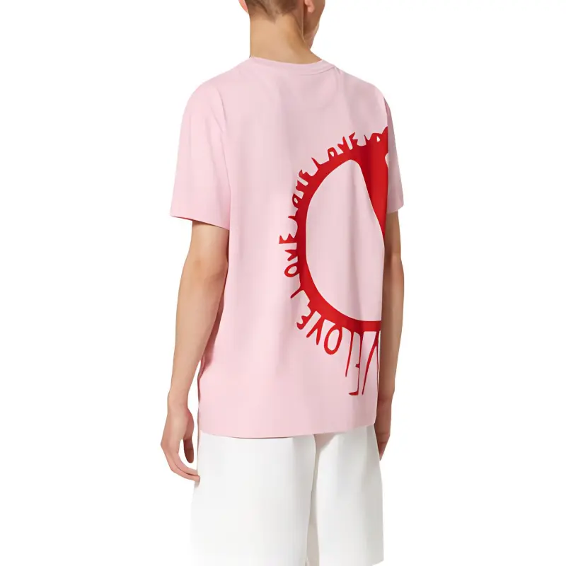 Valentino T-Shirts Men Pink-2