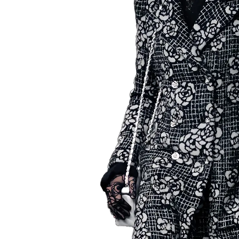 CHANEL Coats Women's Black-3