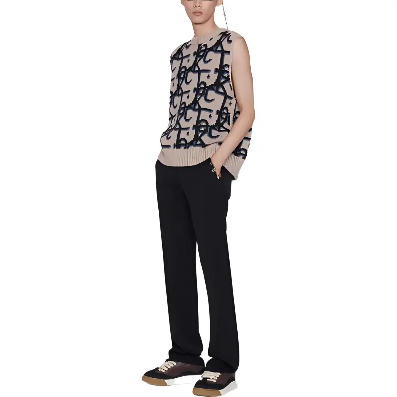 DIOR x Travis Scott FW22 Casual Pants Men's Black-4