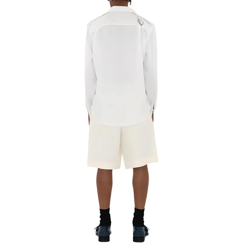 Burberry Casual Shorts Men's Pearl White-5