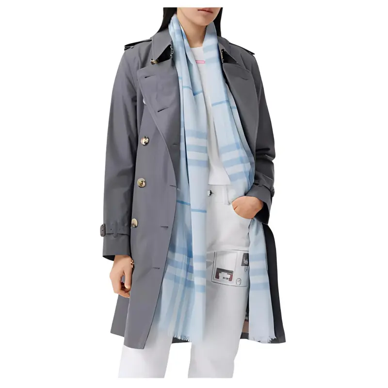 Burberry Checked Wool Scarf-3