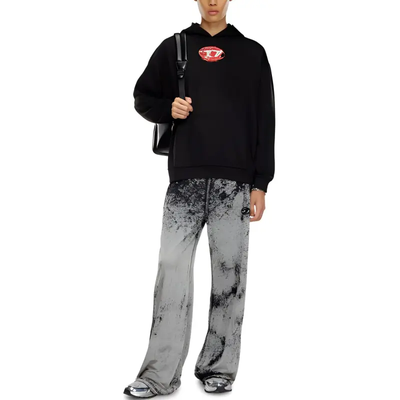 DIESEL S Boxt Hood K3 Water Effect Hoodie-1