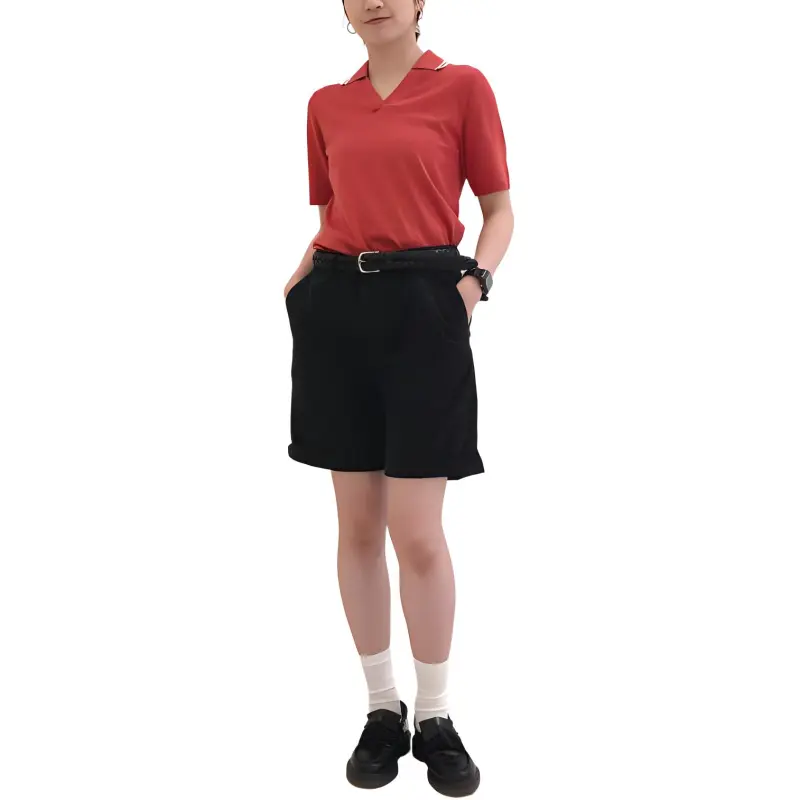 Jw Anderson X UNIQLO Jw Anderson Co Branded Series Polo Shirts Women's Red-1