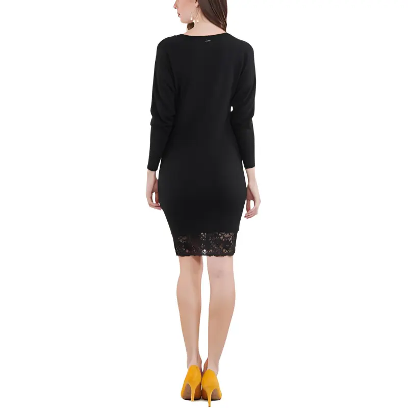 GUESS Long Sleeved Dress Women's Black-1