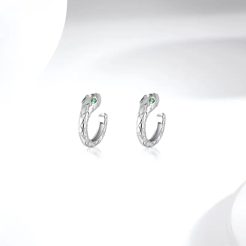GLOIRE Zircon Clip On Earrings Unisex-2