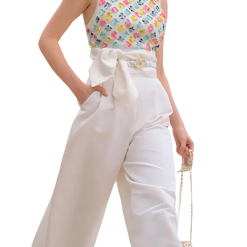 CHANEL Casual Pants Women's Ivory-2