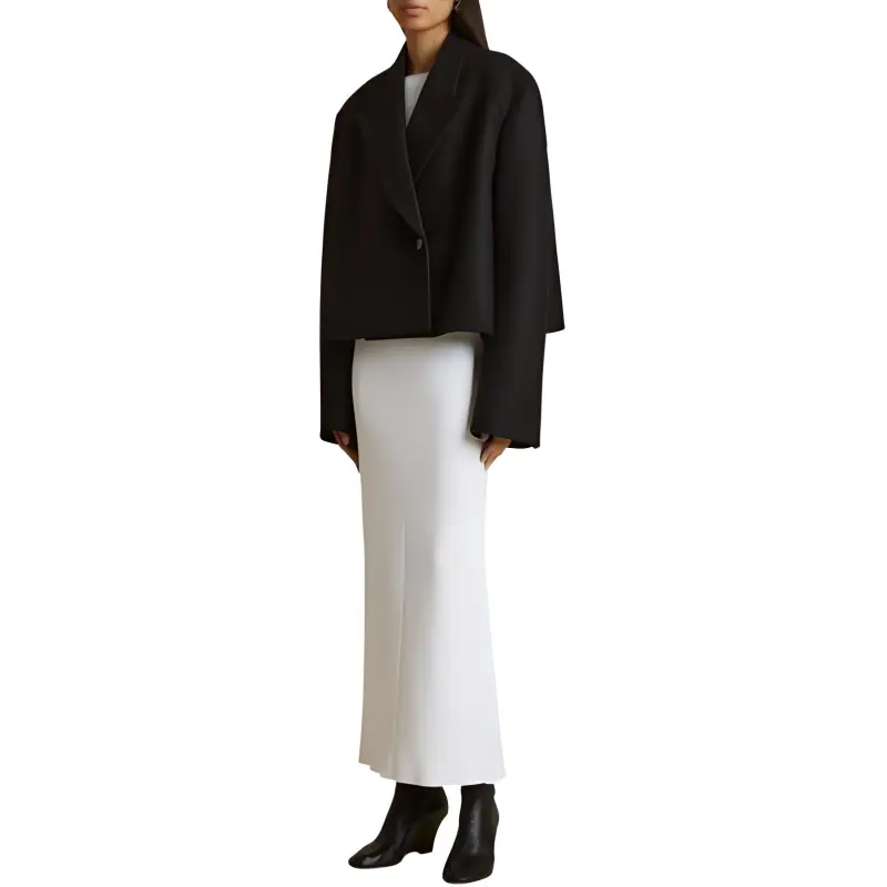 KHAITE The Raymond Cropped Jacket-1