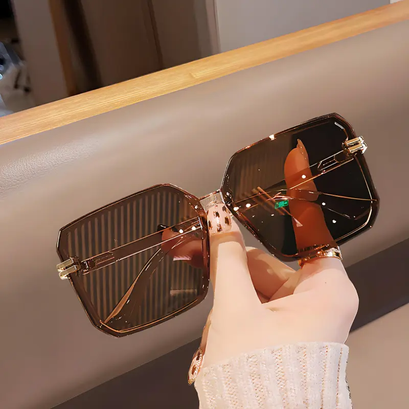 VINEY Plastic Square Sunglasses Unisex-7