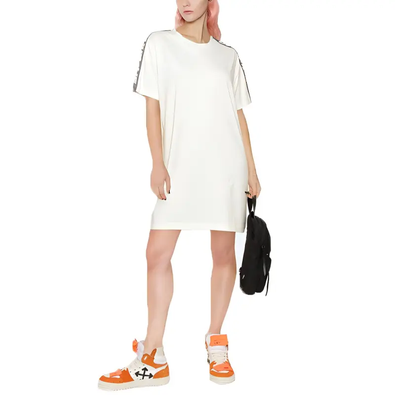 OFF WHITE Side stripe T shirt Dress-1