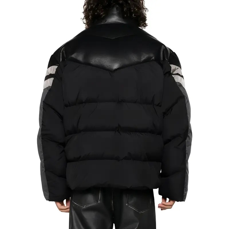 Neil Barrett Panelled Mock-neck Padded Jacket-1