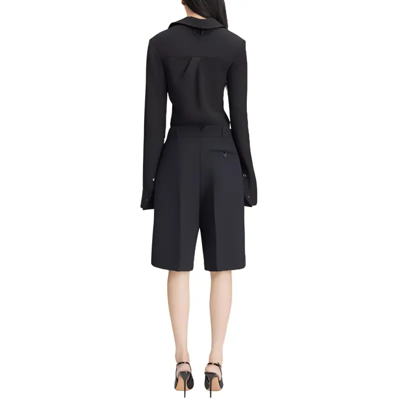 Jacquemus Le Bermuda Ovalo Bermuda Shorts 'Black'-1
