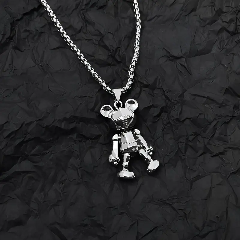 Asia Star Titanium Steel Necklaces Unisex-1