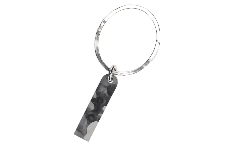 Werkstatt Munchen Name Plate Silver Keyring-1