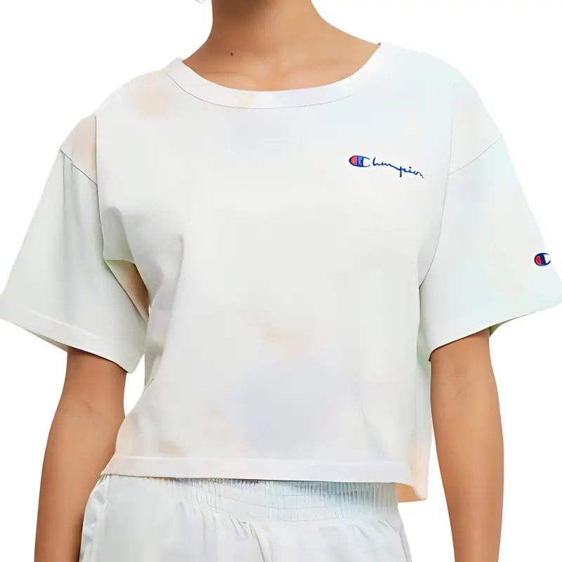 Champion FW23 Drop Shoulder Sleeve T Shirt Women's White-1