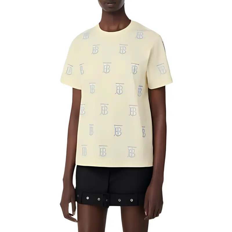 Burberry SS22 T Shirt Women's Yellow-3