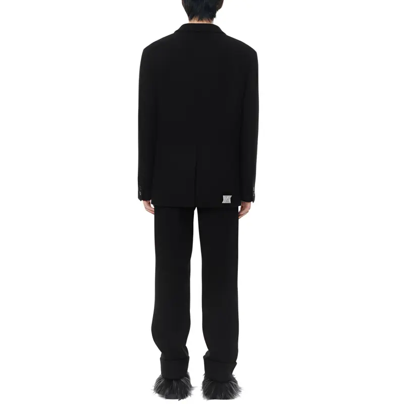 WE11DONE Suit Trousers Men Black-1